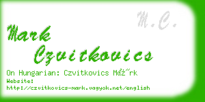 mark czvitkovics business card